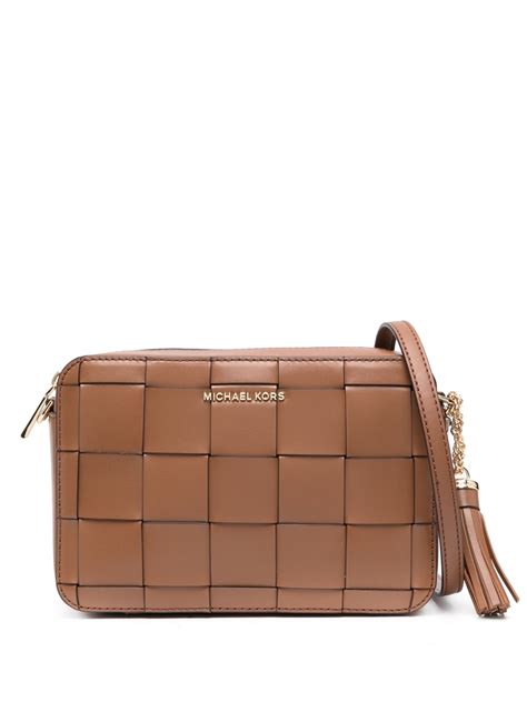 michael michael kors ginny leather crossbody|Michael Kors Crossbody thick strap.